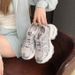 Suyin's Same Paris Old Magazine~Silver White Casual Fashion Height Increasing Thick Soled Sports Shoes, Dad Shoes_vogvips.com