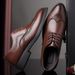 New Business Dress Leather Fashion British Block Large Men's Lace up Derby Shoes 48_vogvips.com