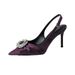 In Stock 26H2~Rhinestone Closed-toe Backless Sanda For Women, 2026 New French Style High-end Stiletto Pointed High_vogvips.com