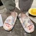 Women's Summer Slippers Home Use, Korean Style, Trendy Ins, Thick Sole, Comfortable, Casual, Non-Slip, Bathing, Outdoor_vogvips.com