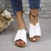 2025 New Plus Size Women's Shoes Sandals Comfortable Wedge Heel Slippers Simple_vogvips.com