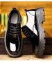 Men's Thick Sole Dress Shoes Oxfords Leather Wedding Shoes_vogvips.com