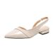 Elegant Pointed Commuter High Heels French Patchwork Mature Style 2025 New Shallow Mouth Closed Toe Sandals For Women_vogvips.com