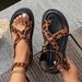 Summer 2025 Collection With Toe Cross Buckle And Casual Sponge Cake Thick Sandals_vogvips.com