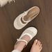 Hidden Wedge Woven Hollow Out Closed Toe Half Slippers For Women Outdoor 2025 Summer New Breathable Thick Sole Sandals_vogvips.com