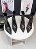 2025 Autumn New Pointed Thin Boots Temperament Fashion Boots Women's Black Martin Boots French Women's Boots Thick Heel Buckle_vogvips.com