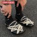 YOUR PARCEL Original Summer New Dark Style Sandals For Men Painted Leather Cross Tie Design Birken Muller Casual Shoes_vogvips.com