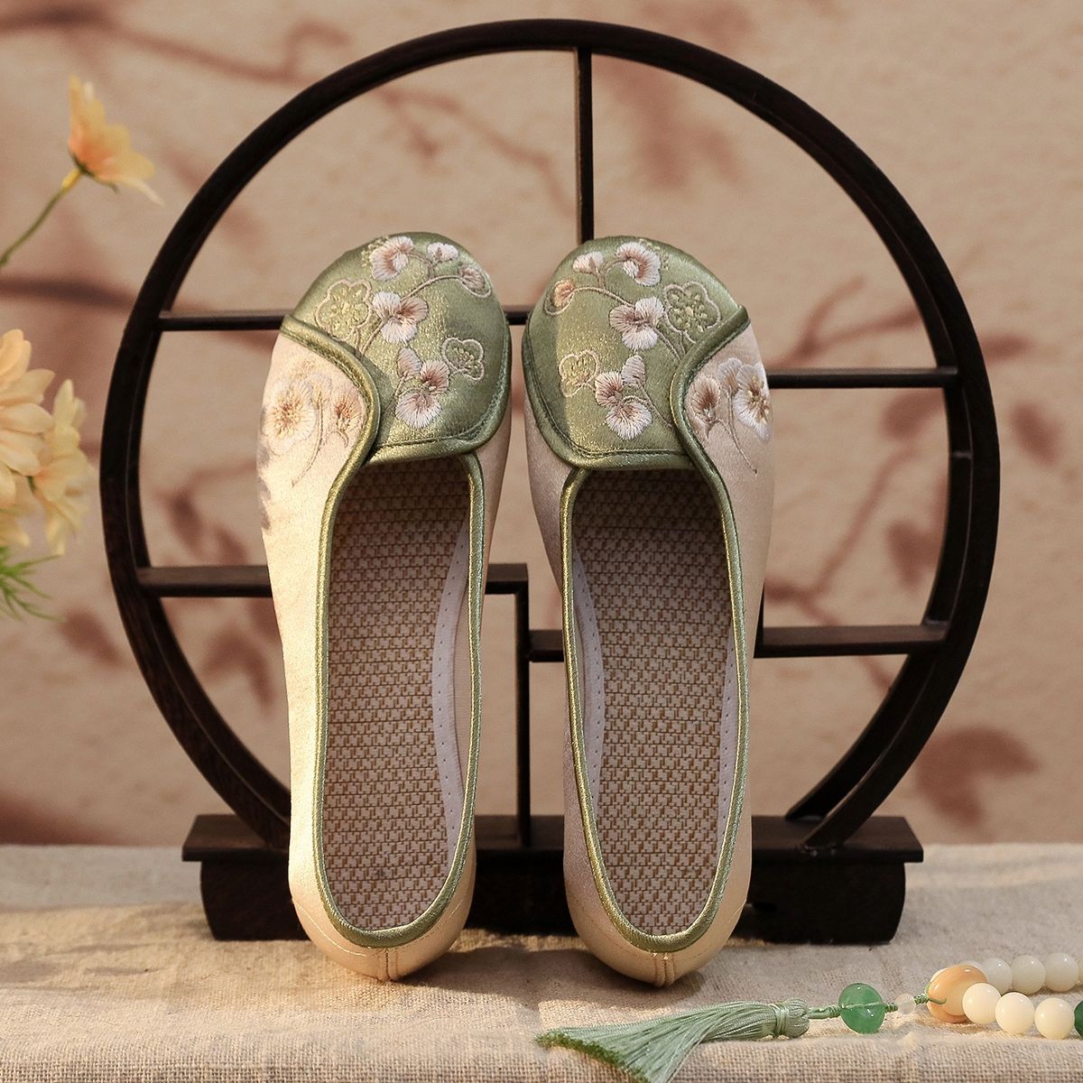 Women’s Shoes Summer New Style Old Cloth Shoes Temperament Simple Cheongsam Matching Shoes Ethnic Style Embroidered Shoes_vogvips.com