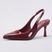 Women’s Shoes Simple Versatile Patent Leather High Heels Empty Back Elegant Sexy Party Dance Pointed Stiletto Sandals_vogvips.com