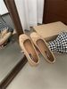 2025 Summer New Square Toe Granny Ballet Bowknot Flat Soft Sole Single Shoes Retro Loafers_vogvips.com
