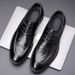 Men’s Soft Wrinkle Cowhide Derby Dress Shoes, Gradient Brown Comfort Business Leather Shoes_vogvips.com