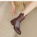 Genuine Soft Leather Short Cowboy Boots For Women Western Style Autumn Winter 2025 Versatile Niche New Pointed Toe_vogvips.com