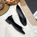 2023 New French Style Low Heel Square Toe Shallow Mouth Single For Women Soft Sole Flat Shoes Design Sense Niche Spring_vogvips.com