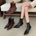 Sharp Pointed Short 2025 Fashionable Autumn And Winter New Women's High Heels Versatile Niche Design Slim Boots_vogvips.com
