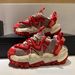 Men's Thick-Soled Platform Sneakers - Height-Increasing & Rebound Sports Shoes (Hot Selling Red Dad Shoes For Comfort & Style)_vogvips.com