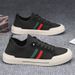 New Breathable Canvas Shoes For Men In Summer, Korean Style, Trendy And Versatile, Fly-woven, Sporty And Casual_vogvips.com