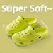 Summer Outdoor Beach Wear, Lightweight Half Closed Heel Sandals, Couple Style, Closed Toe, Drain Proof Sandals For Men_vogvips.com