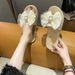Women's Shoes Version Of Outdoor Slippers Summer New Bow Slippers For Women To Go Out At Home Fashionable And Versatile Trendy Leisure_vogvips.com