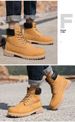 High-top Tooling Rhubarb Boots Waterproo Men And Women With Martin Boots Top Layer Couple Shoes_vogvips.com