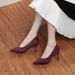 Women's Shoes Pointed Toe High Heels Professional Office Pumps With Stiletto Heel Soft Suede Upper Comfortable Work Shoes For All Seasons_vogvips.com