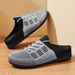 Men’s Lightweight Summer Sneakers Flyknit Mesh Upper PVC Injection Sole Slip-On Design Non-Slip Closed Toe Casual Footwear_vogvips.com