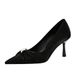 9557-2 European And American Sexy Party High-heeled Shoes With Gold Silk Satin, Pearl Bow, Twisted Design, Pointed Toe,_vogvips.com