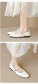 Pointed Single Shoes Women's Flat-soled Retro Word With Mary Jane Shoes French Soft-soled Grandma Shoes_vogvips.com