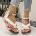 Women's Bohemian Sandals - Metallic Color Block, Strappy, Open Toe, Beach Style_vogvips.com