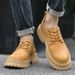 Low-top Tooling Shoes Men's Single Shoes Casual Shoes Big Head Leather Shoes Men's Shoes_vogvips.com