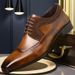 Euro Step Brogue Carved Leather Large Size 2025 Autumn New Men's Business Formal Breathable Versatile Groom Wedding Shoes_vogvips.com