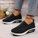 2026 New Comfortable Rocking Fly Woven Anti Slip Soft Sole, Mother's Shoes, Mesh Air Cushion Sports Women's Shoes_vogvips.com