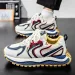 Yellow Chunky Sneakers Men Trendy Versatile Designer Shoes Man 2025 Breathable Comfy Men's Casual Sneakers_vogvips.com
