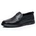 Spring New Daily Casual Men's Top Layer Cowhide Dad One Foot Lazy Shoes, Middle-aged And Elderly Leather Shoes_vogvips.com