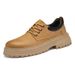 Retro Style Men's Tooling Shoes Low-top Wear-resistant Thick-soled Casual Leather Shoes Four Single Shoes_vogvips.com