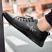 Men's Shoes Breathable Men's Casual Two-layer Cowhide Board Shoes Sports Soft Sole Xiaobai_vogvips.com