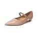 Pointed Rhinestone Single Shoes Women's French Temperament Shallow Mouth Word Belt Mary Jane Shoes Flats_vogvips.com