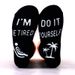 Game socks mid-tube socks casual sports cotton socks sole letter non-slip adhesive socks_vogvips.com