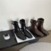 Korean Style Short Boots With Square Toe, Back Zipper, Chunky Heel, Stretchy And Slimming_vogvips.com