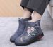 Old Beijingcloth Shoes,women's Cotton Shoes,ethnicstyle,paddedfor Warmth, Mother's Shoes,Chinese Styleembroideredwomen'scottonboots_vogvips.com
