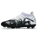 Non Slip Mens Black White High Top Daily Footwear Soccer Cleats Firm Ground Studded Football Boots For Professional_vogvips.com