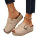 2025 Summer New Women's Large Baotou Thick Bottom Slippers Belt Buckle Decoration_vogvips.com