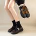 Round-toe Thick-soled Women's Leather Sho, 2025 New Spring-summer French Retro British Style Japane JK Mary Jane_vogvips.com