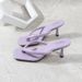 Women's Strappy Sandals With High Heel - Comfortable Open-Toe Flip Flops For Summer - Breathable Synthetic Leather Upper - Non-Slip Rubber Sole_vogvips.com
