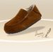 Genuine Leather Two Warm Wool Shoes, One Foot Of Flat Cotton Single Shoes, Women's Casual Women's Shoes_vogvips.com