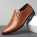 2025 Spring And Autumn New Men's Business Formal British Style Pointed Toe Slip-On Single White Leather Shoes Men 221_vogvips.com