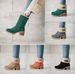 Women's Chunky Heel Boots – Suede Mid-Calf Winter Boots (Water-Resistant & Non-Slip)_vogvips.com