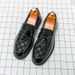 New Fashion Genuine Leather Tassel Business Casual Loafer Shoes For Men Black Business Formal Leather Shoes For Daily Office Casual Men's Shoes For Dr_vogvips.com