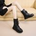 【Top Grain Leather】Women's 2025 Winter New Arrival Snow Boots - Versatile Thick Soled Fleece-lined Martens_vogvips.com