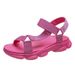 Beach 2024 Summer Woman Non-Slip Casual Multi Color Shoes Fashion Solid Open Toe Sandals Daily Comfortable_vogvips.com