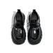 Thick-soled Black Small Leather French Platform Loafers Women's 23 New Autumn Mary Jane Single Shoes_vogvips.com